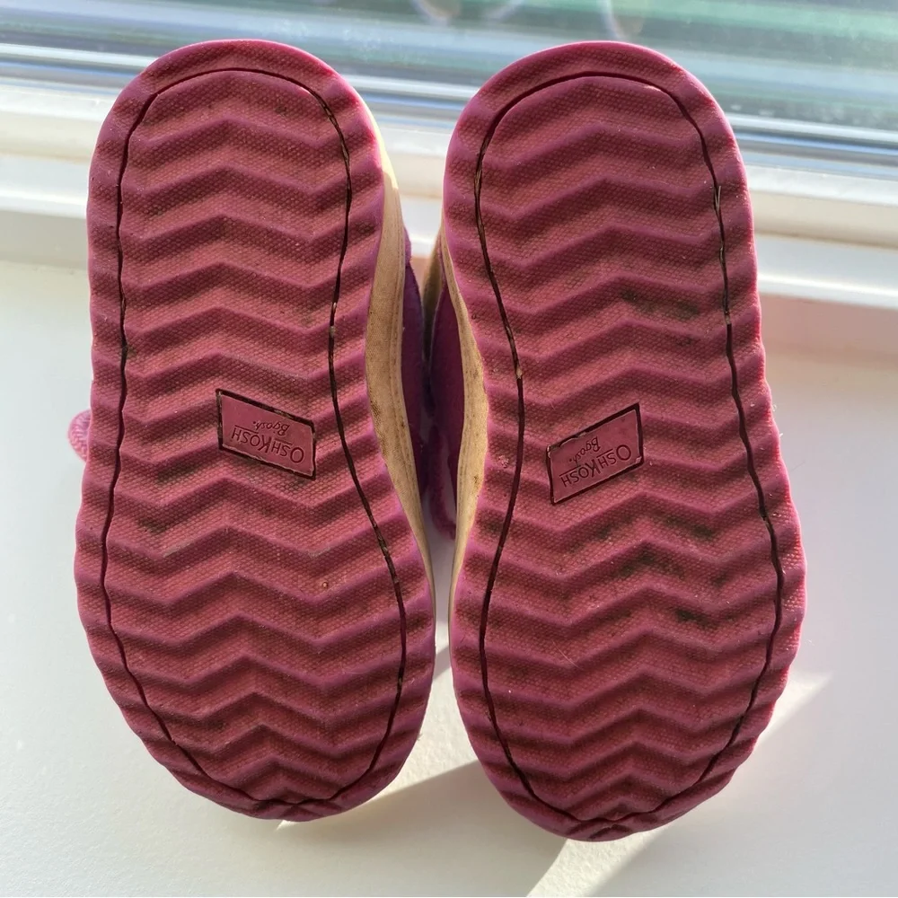 OshKosh B’gosh Toddler Winter Boots Pink Lace-Up Size 5